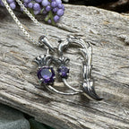 Lovely Dainty Thistle Necklace
