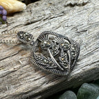 Leonora Thistle Marcasite Necklace