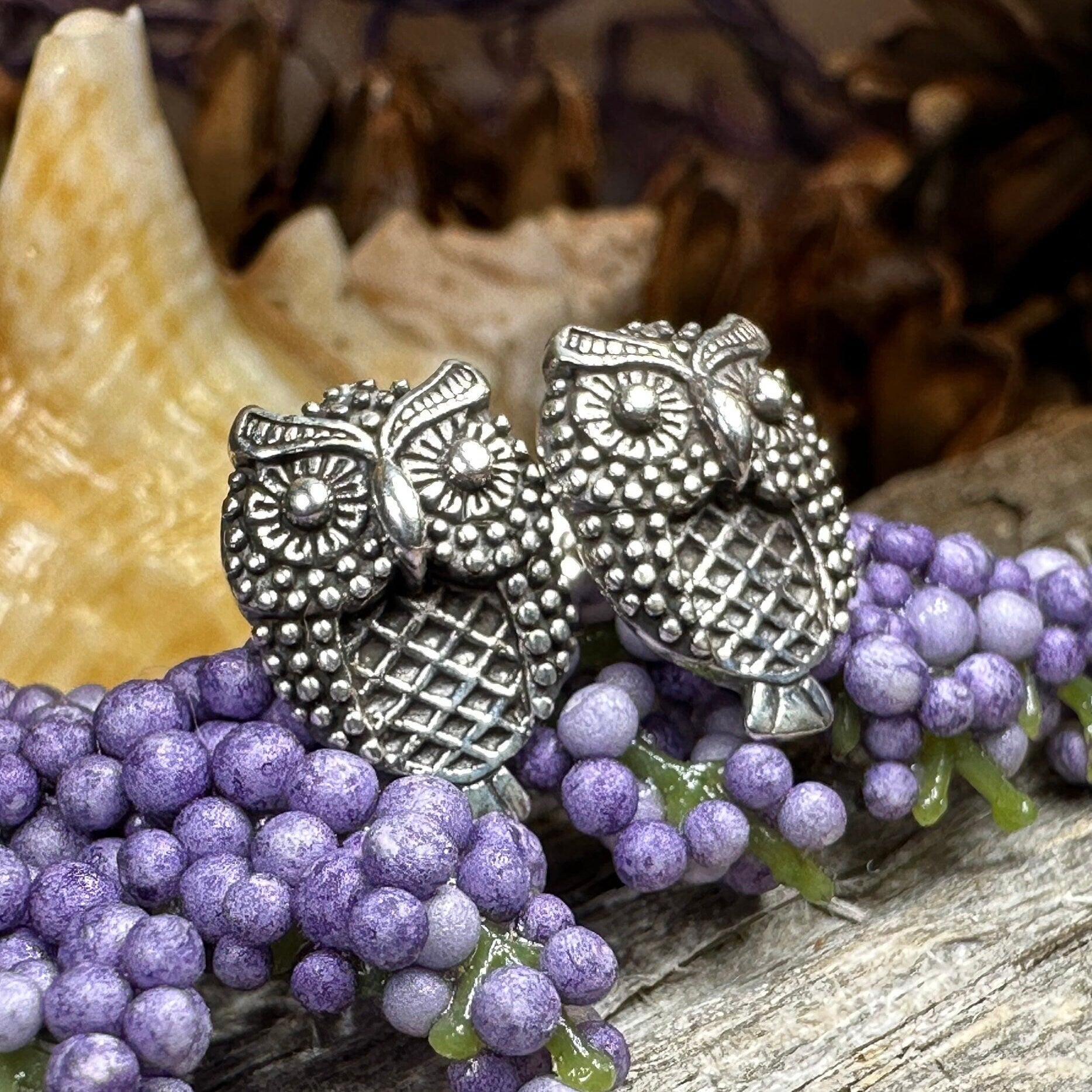 Hoot Owl Stud Earrings