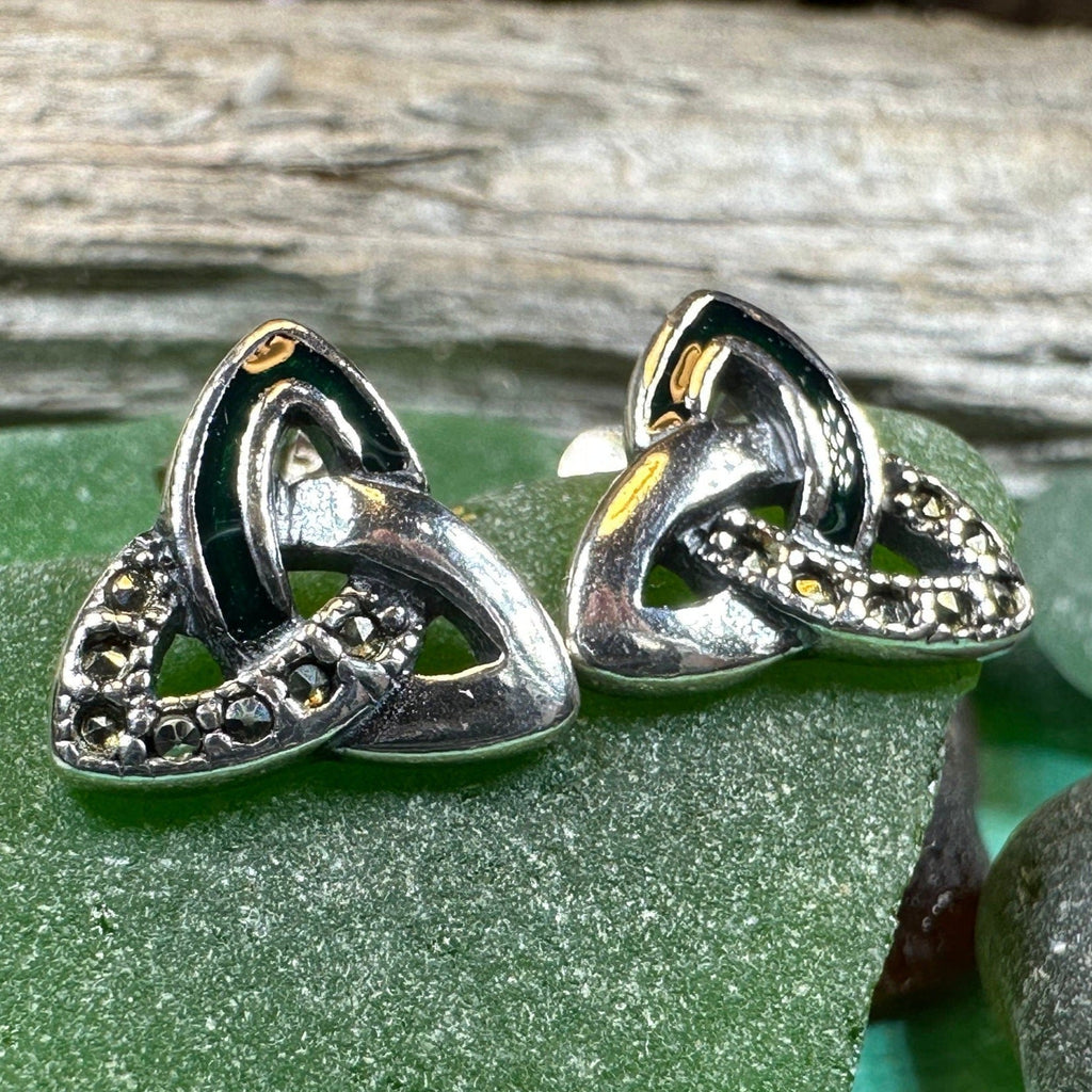 Chana Trinity Knot Post Earrings