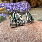 Chana Trinity Knot Post Earrings