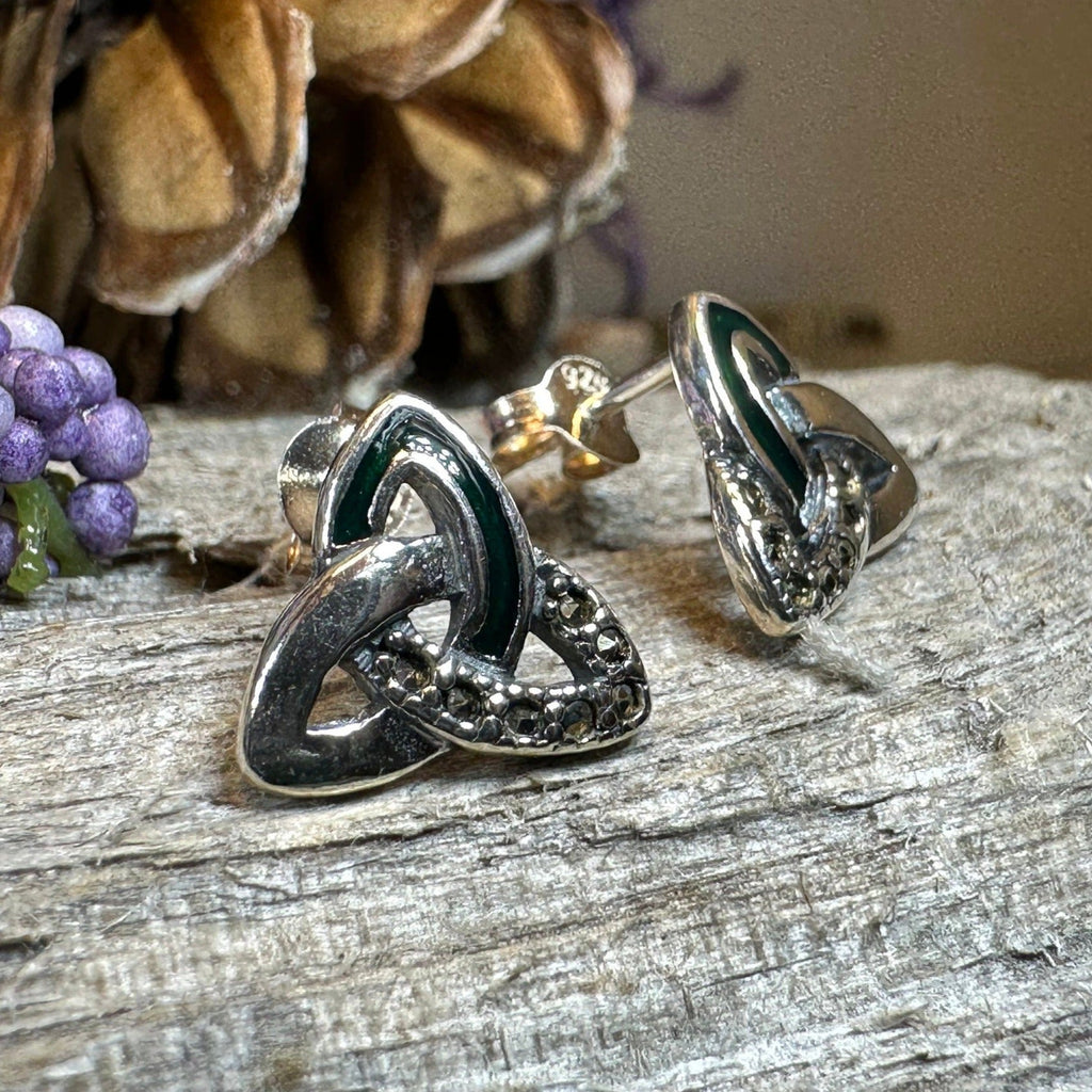 Chana Trinity Knot Post Earrings