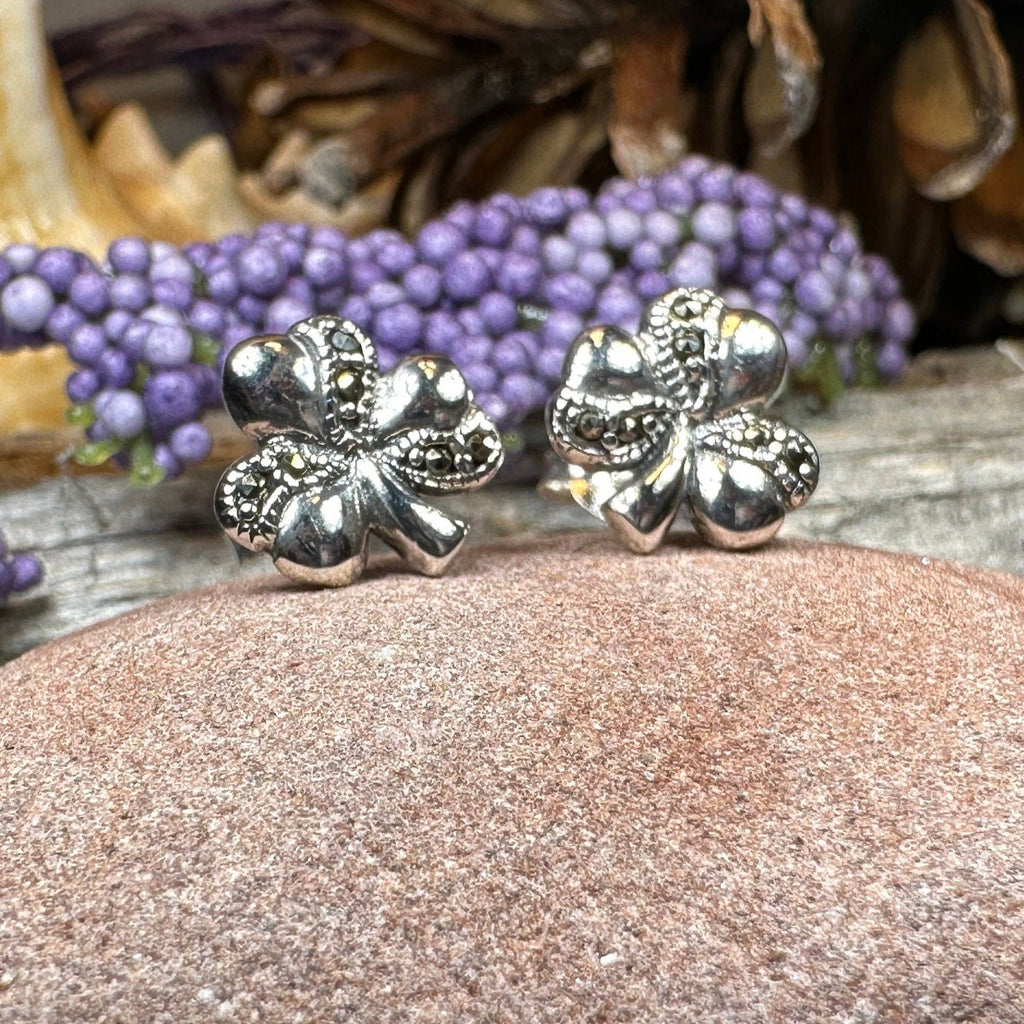 Shamrock Marcasite Earrings