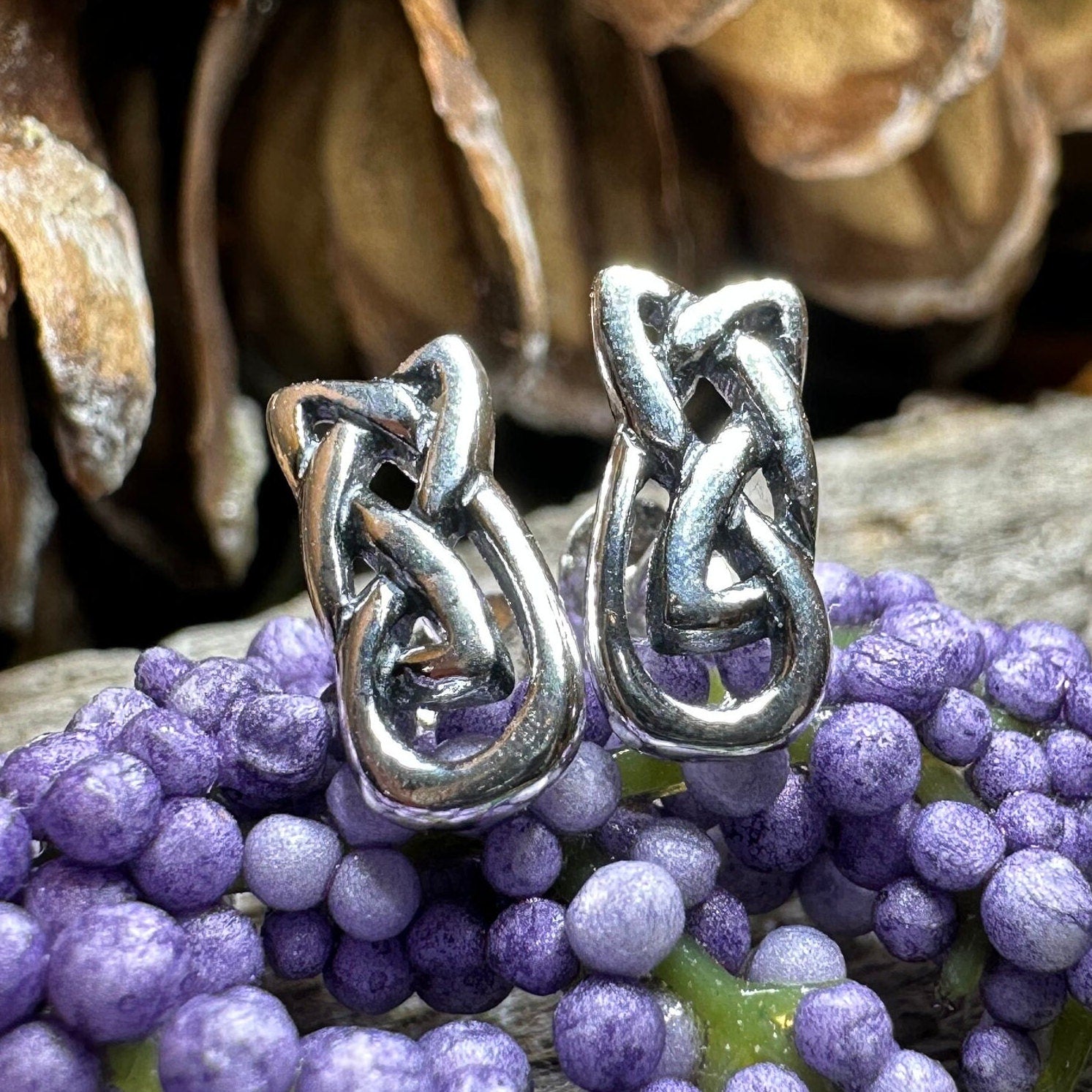 Arianell Celtic Knot Stud Earrings