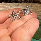 Classic Sterling Silver Trinity Knot Cuff Links