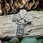 Celtic Cross Dove of Peace Brooch