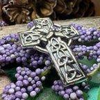 Celtic Cross Dove of Peace Brooch