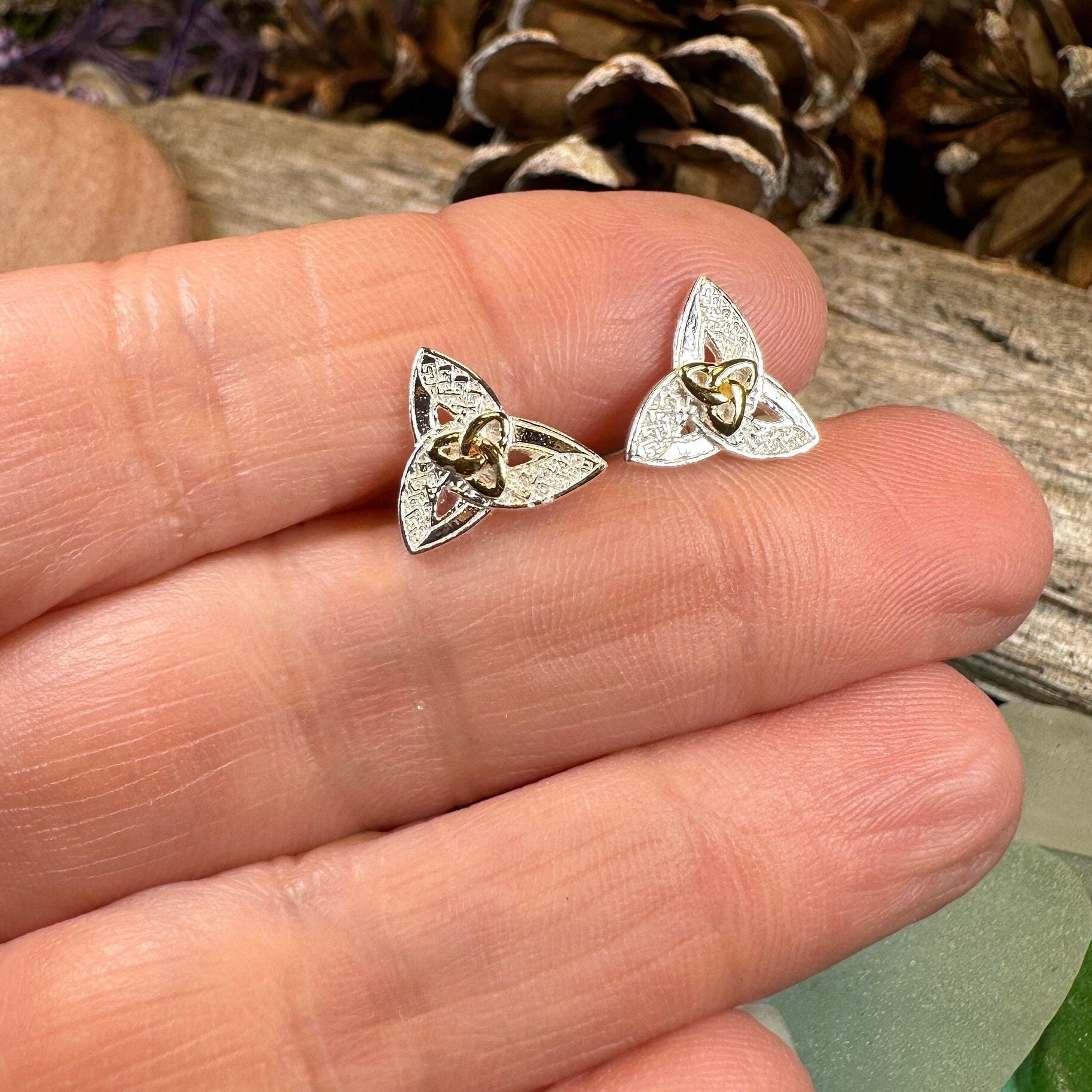 Elegance Trinity Knot Earrings