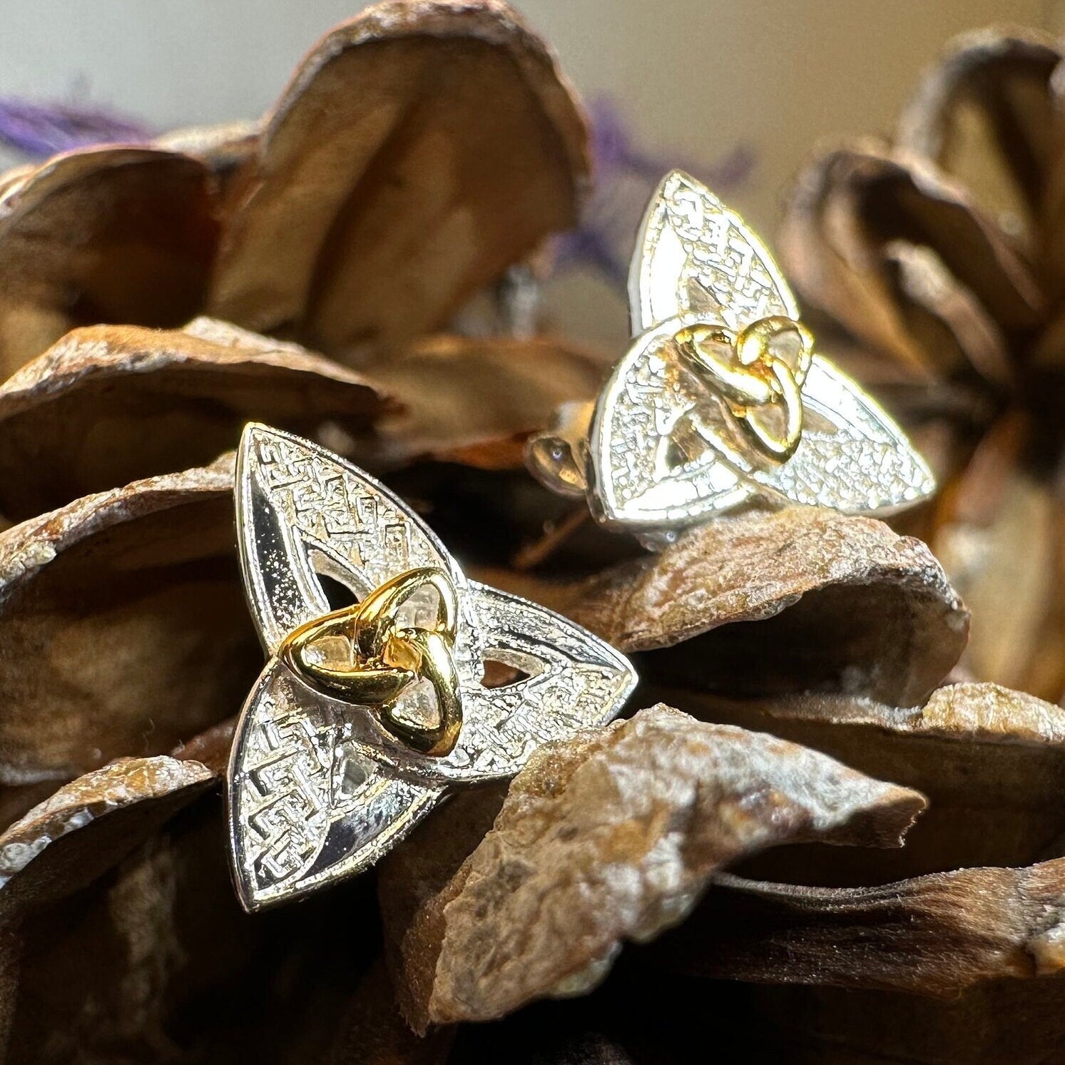 Elegance Trinity Knot Earrings