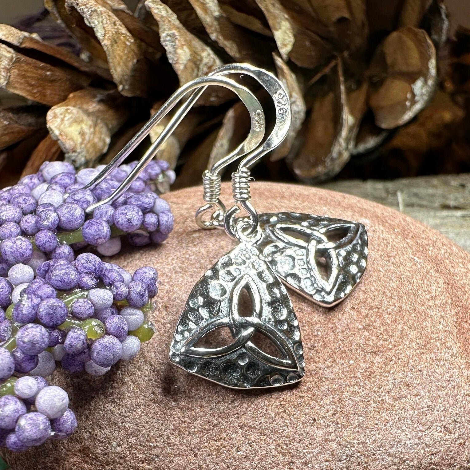 Delphine Trinity Knot Earrings