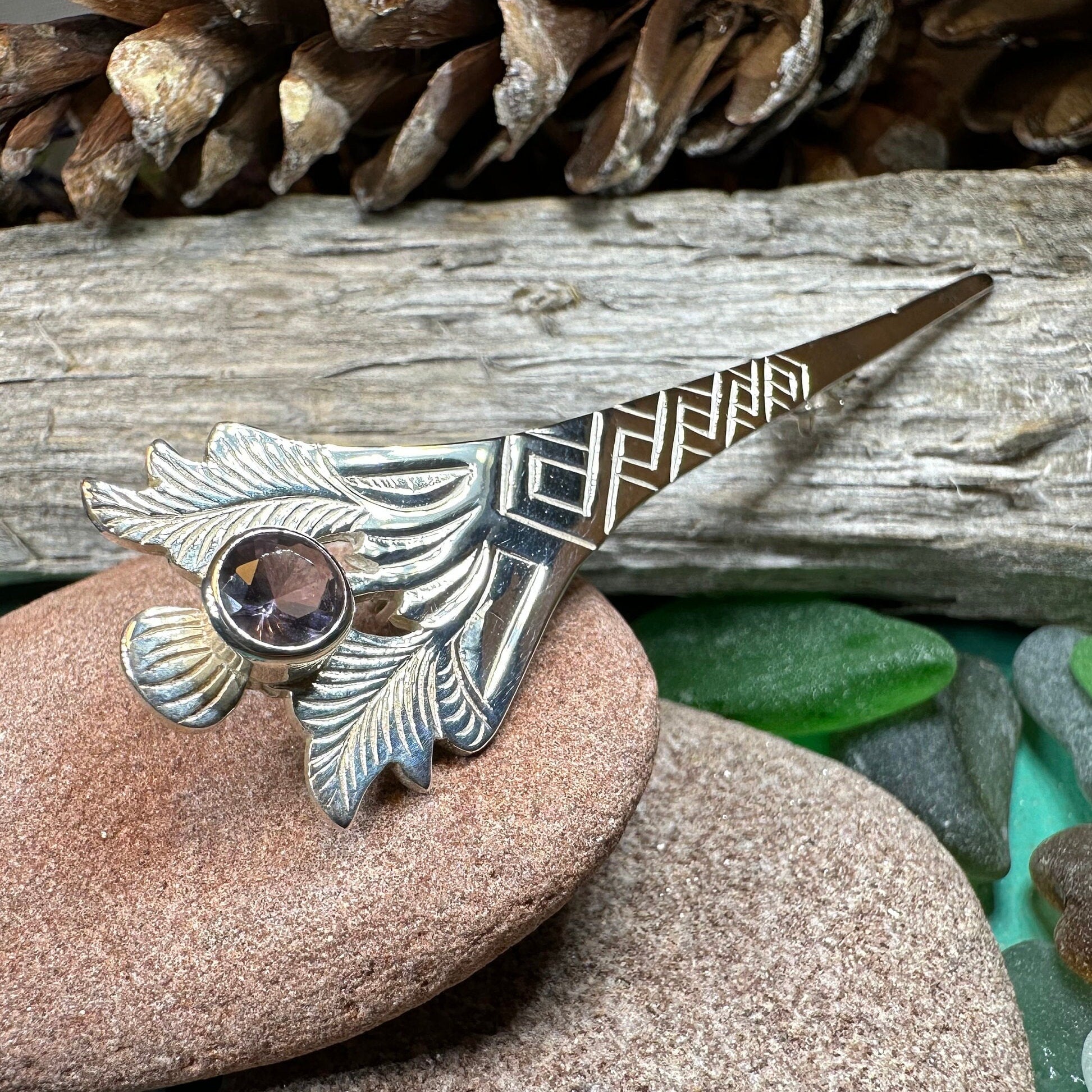 Thorben Thistle Kilt Pin