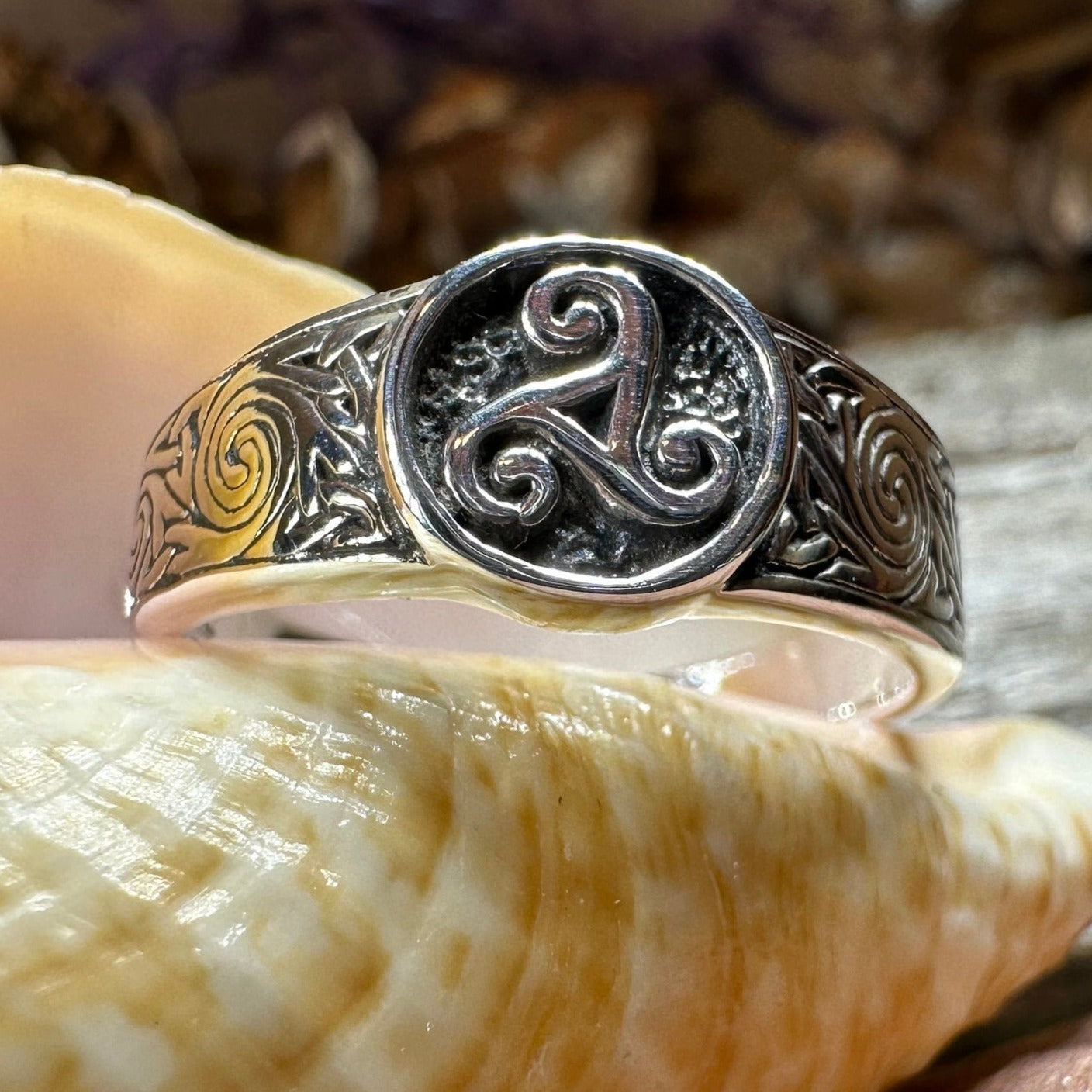 Reeve Triple Spiral Ring