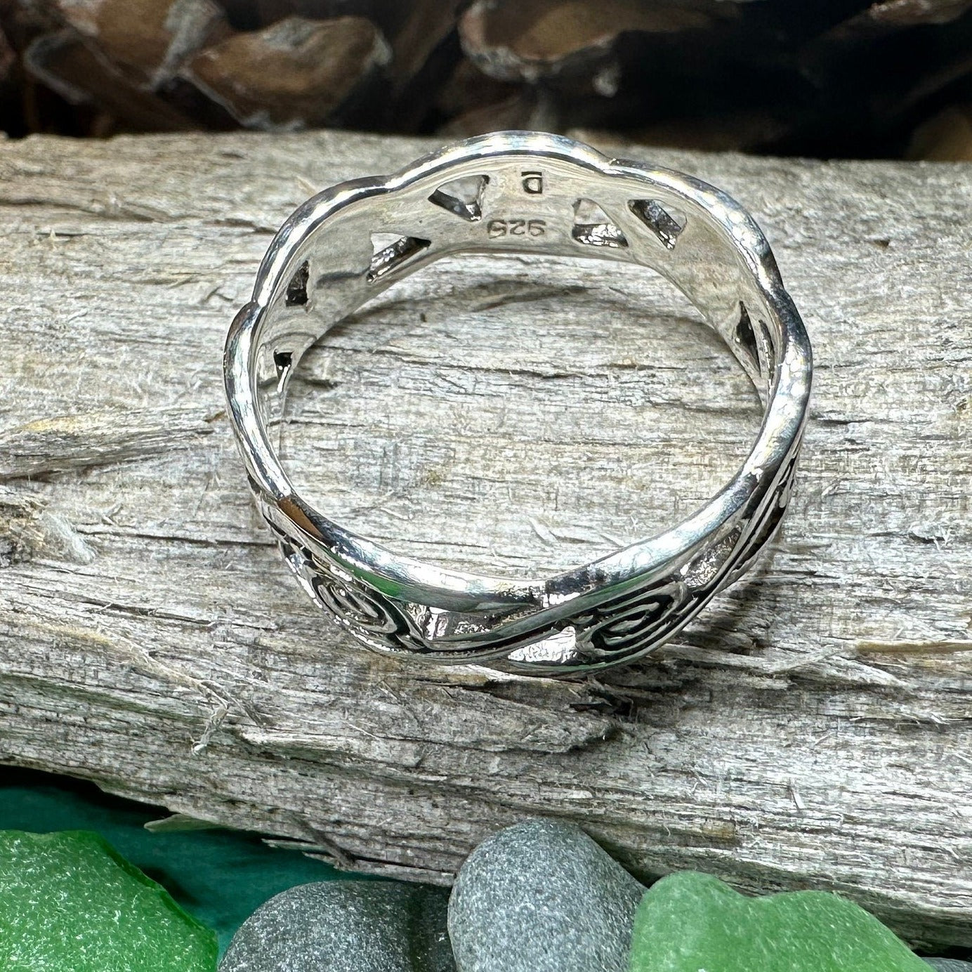 Wren Triple Spiral Ring
