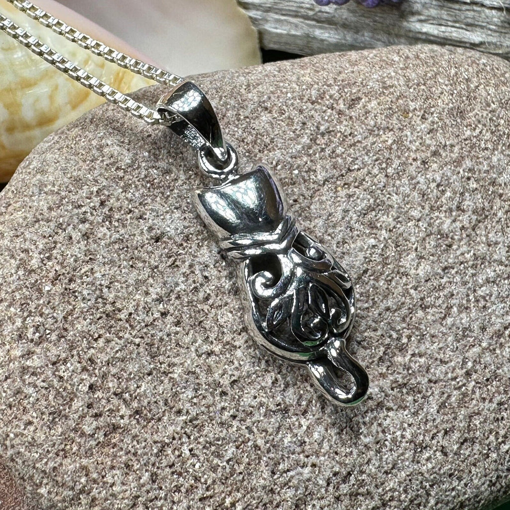 Celtic Cat Necklace