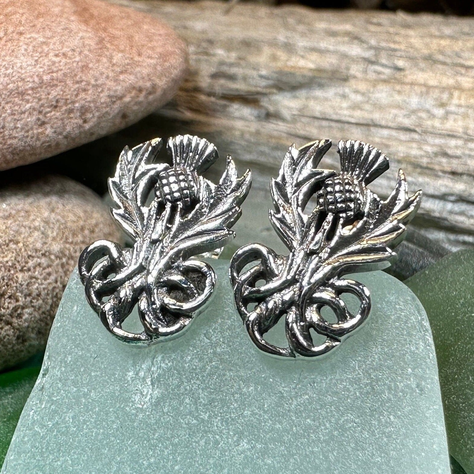 Heritage Thistle Post Earrings