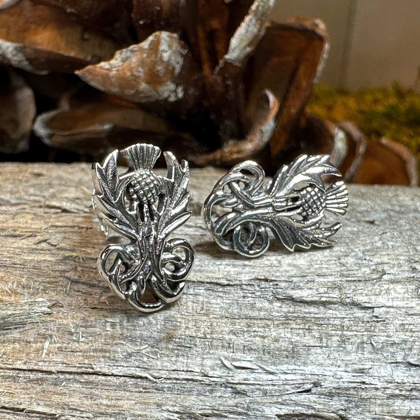 Heritage Thistle Post Earrings