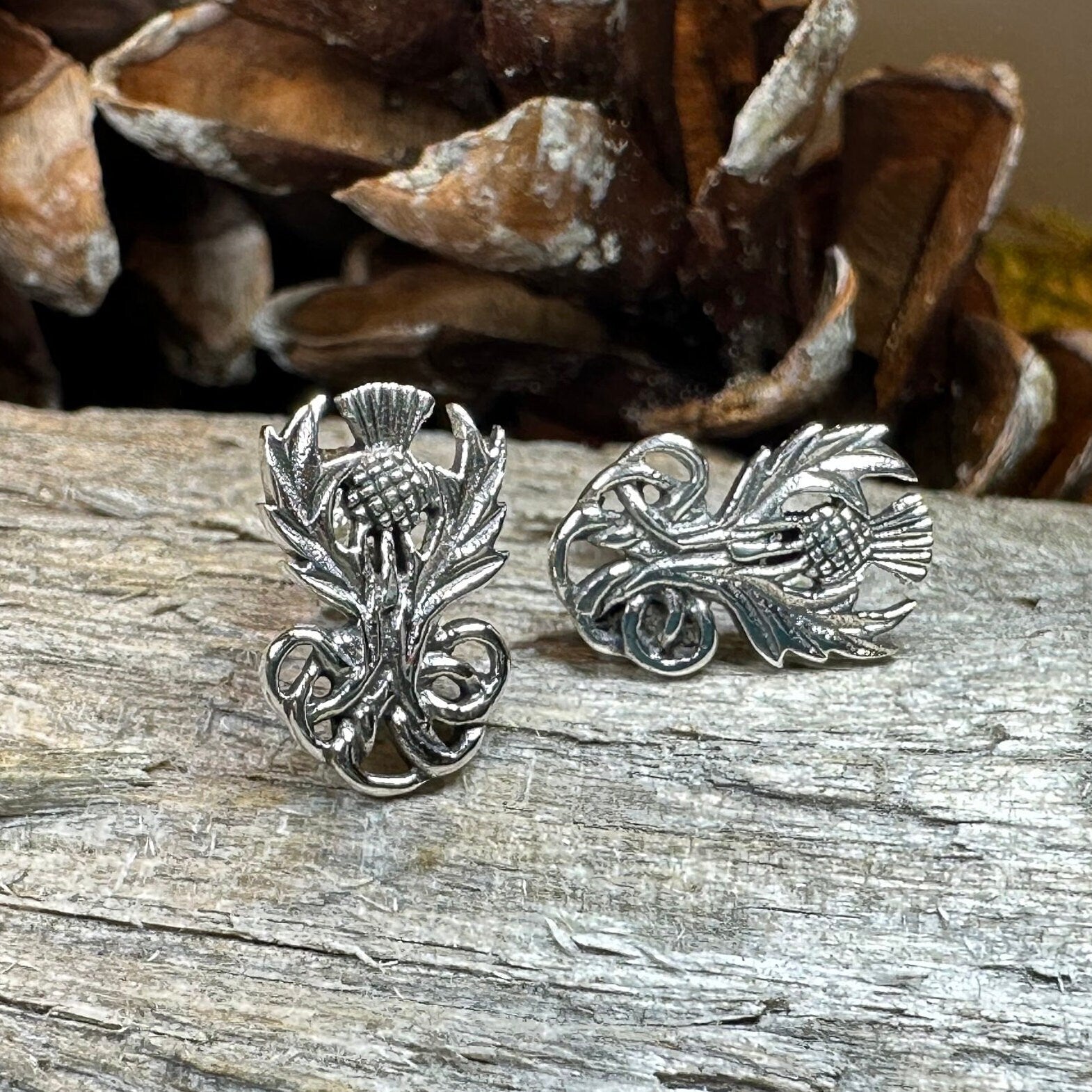 Heritage Thistle Post Earrings