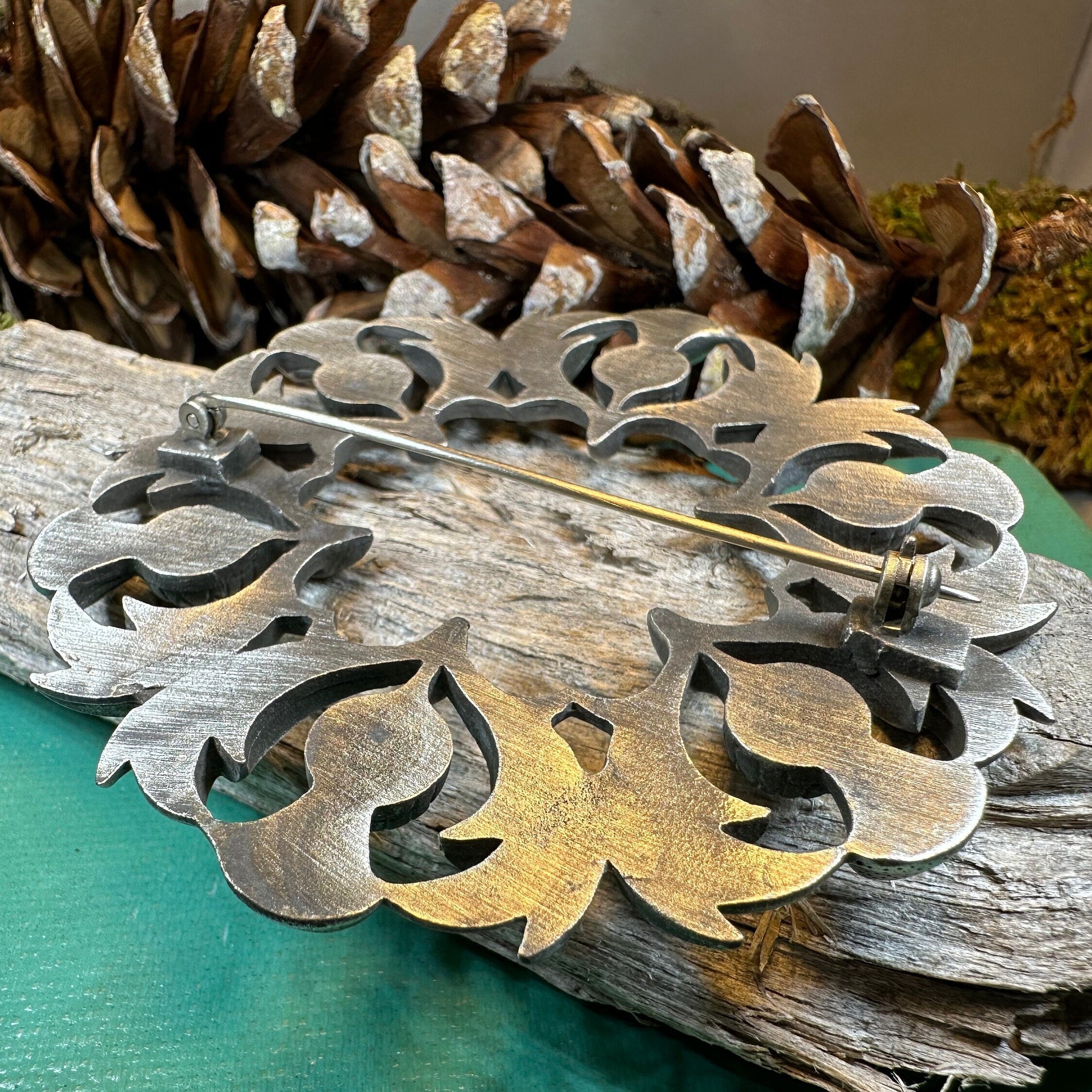 Thistle Tartan Brooch