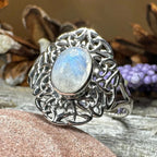 Celtic Starglow Moonstone Ring