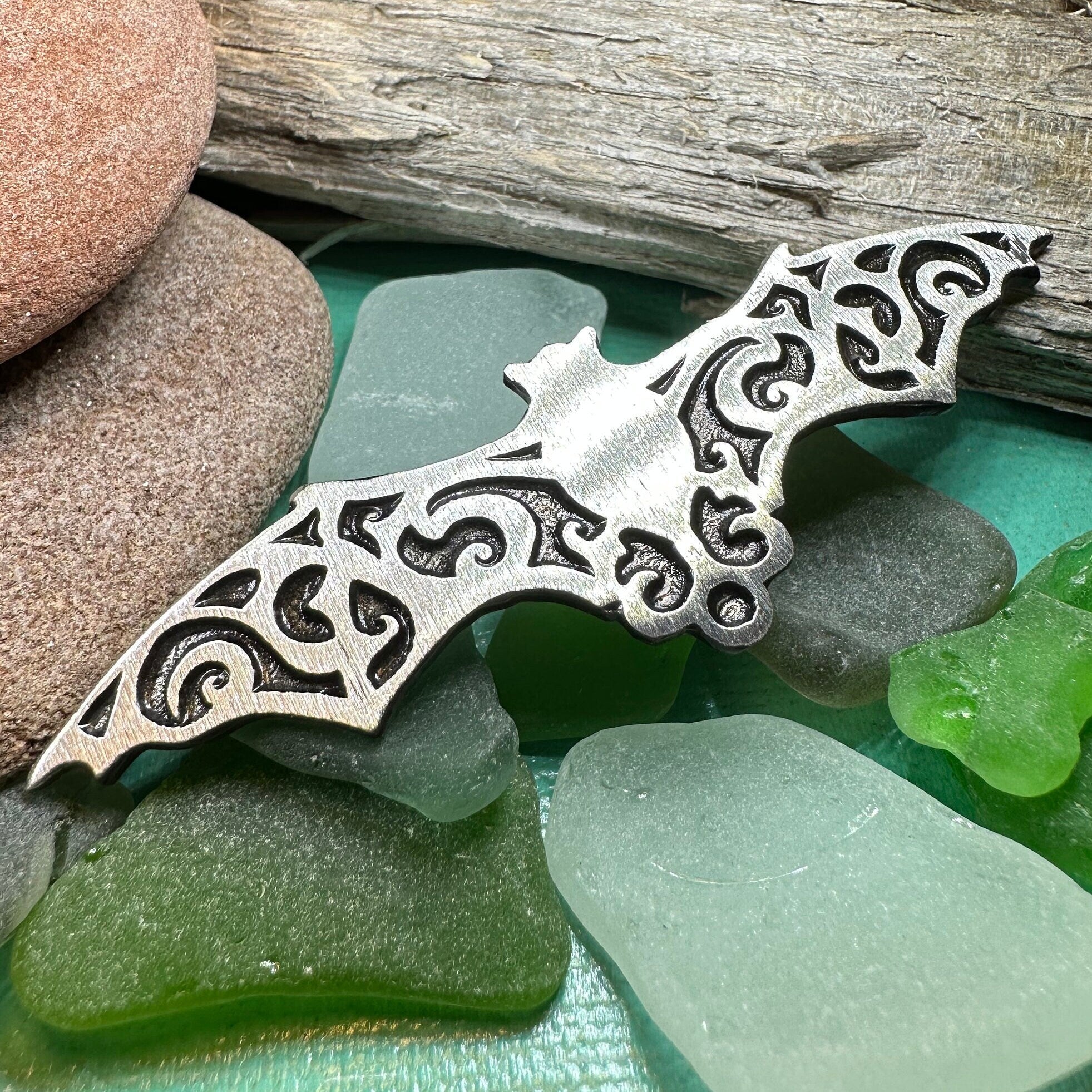 Gothic Bat Brooch