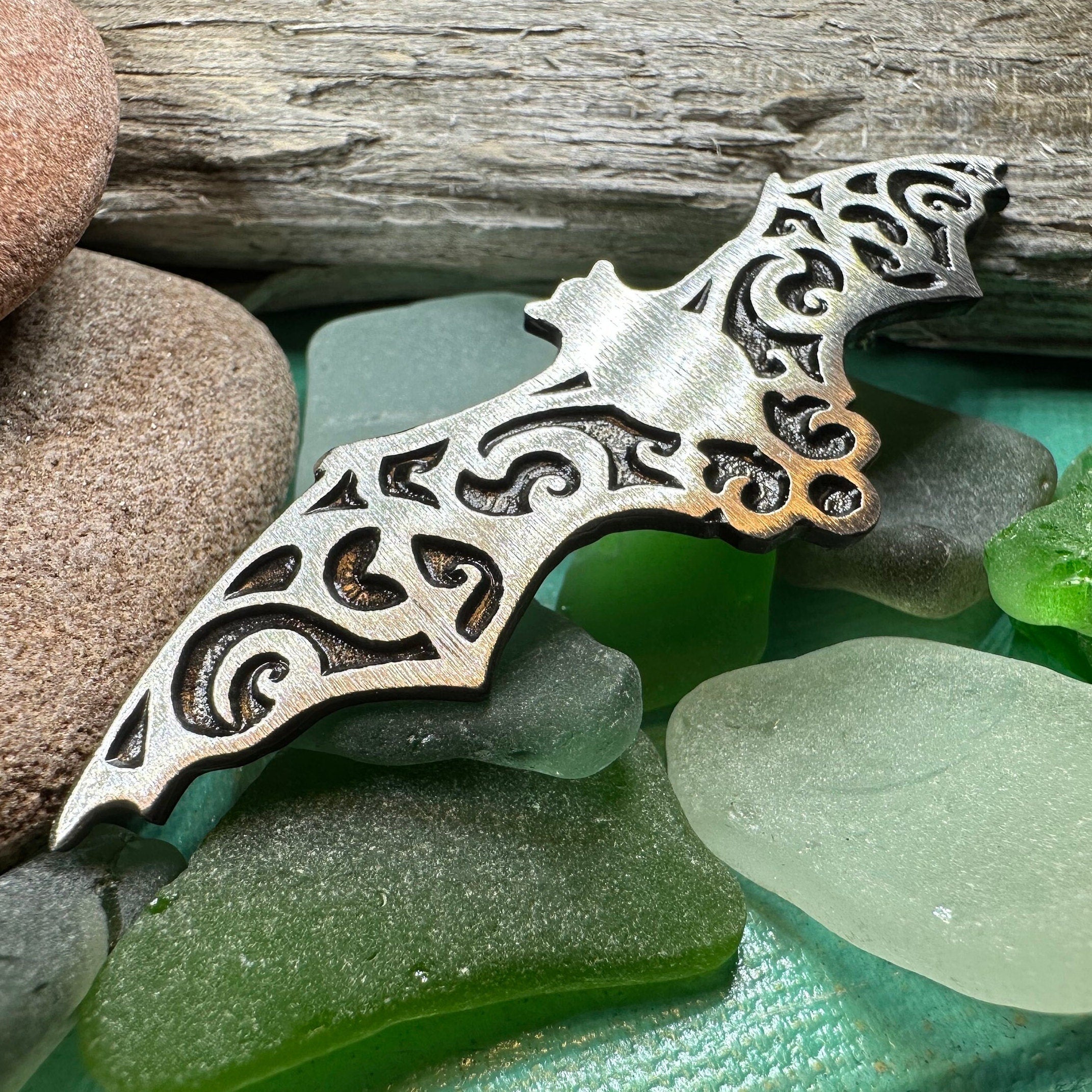 Gothic Bat Brooch