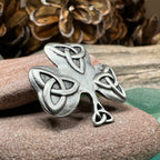 Trinity Knot Shamrock Brooch