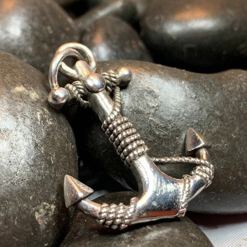 Deep Blue Sea Anchor Necklace