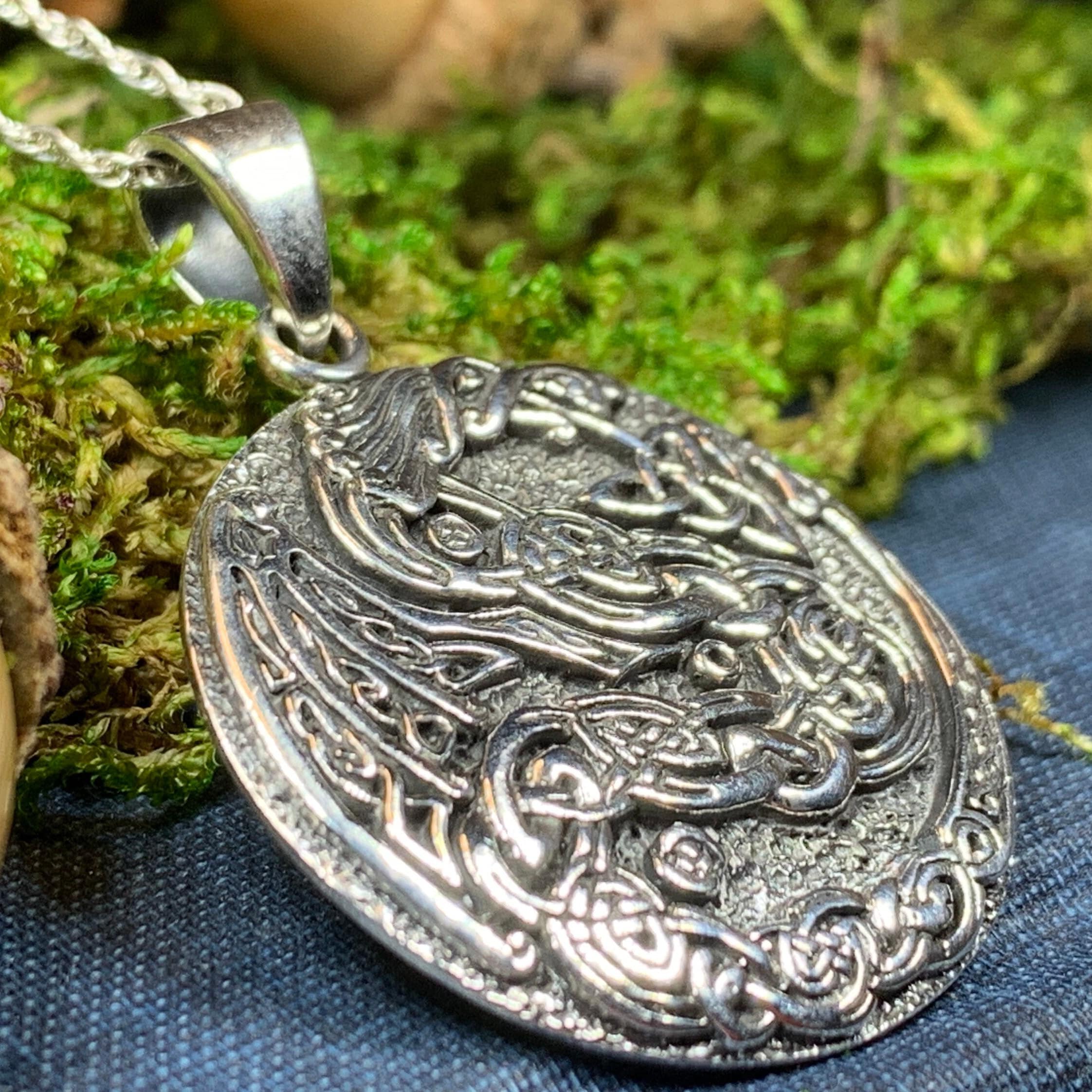 Skoll Celtic Dragon Necklace