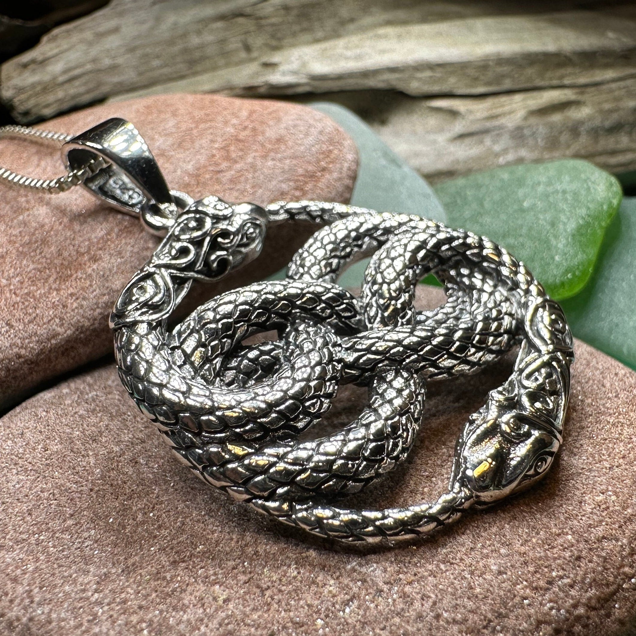 Sivart Celtic Snake Necklace