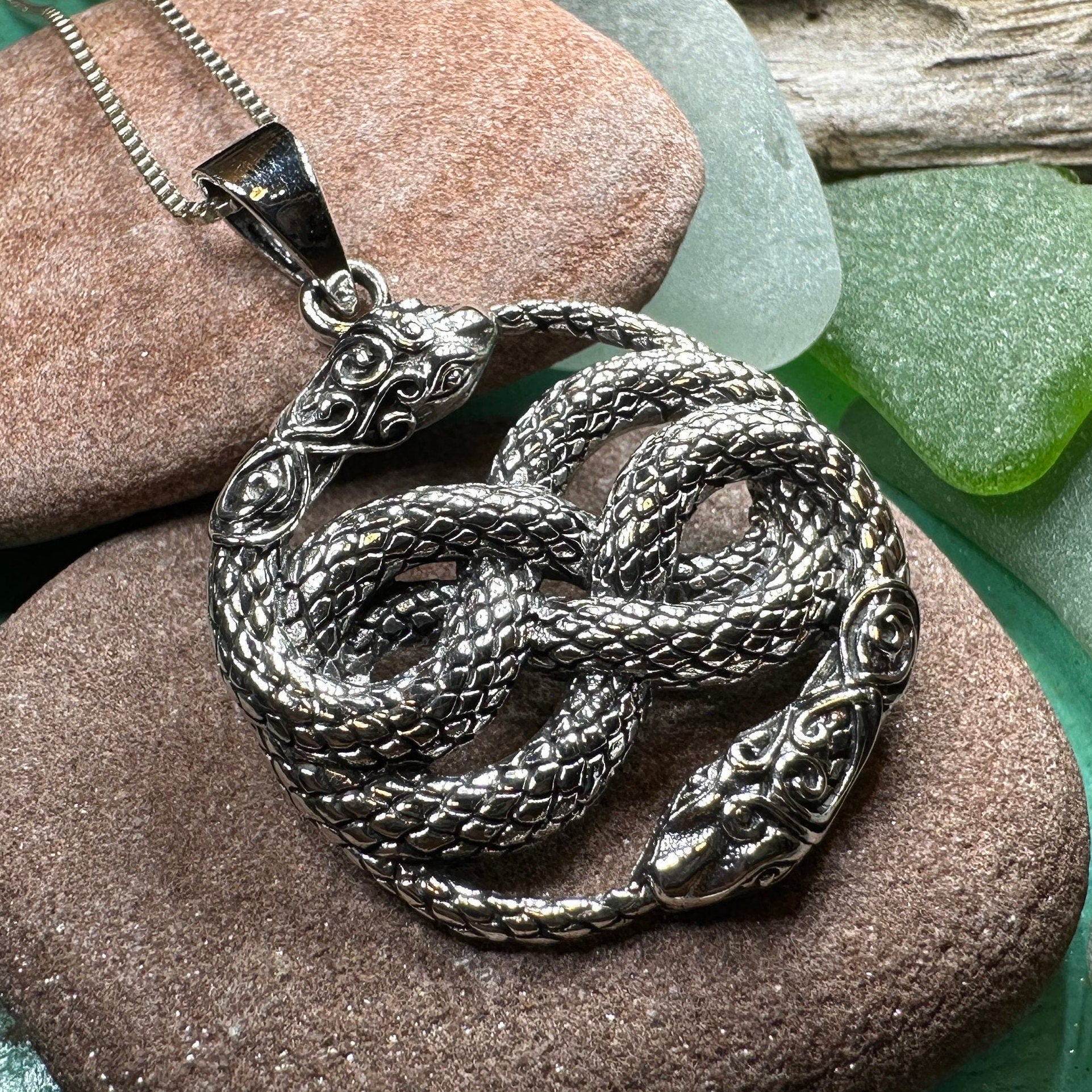 Sivart Celtic Snake Necklace