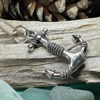 Deep Blue Sea Anchor Necklace