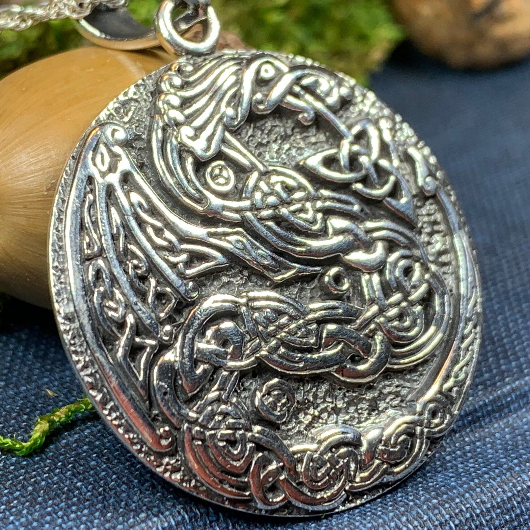 Skoll Celtic Dragon Necklace