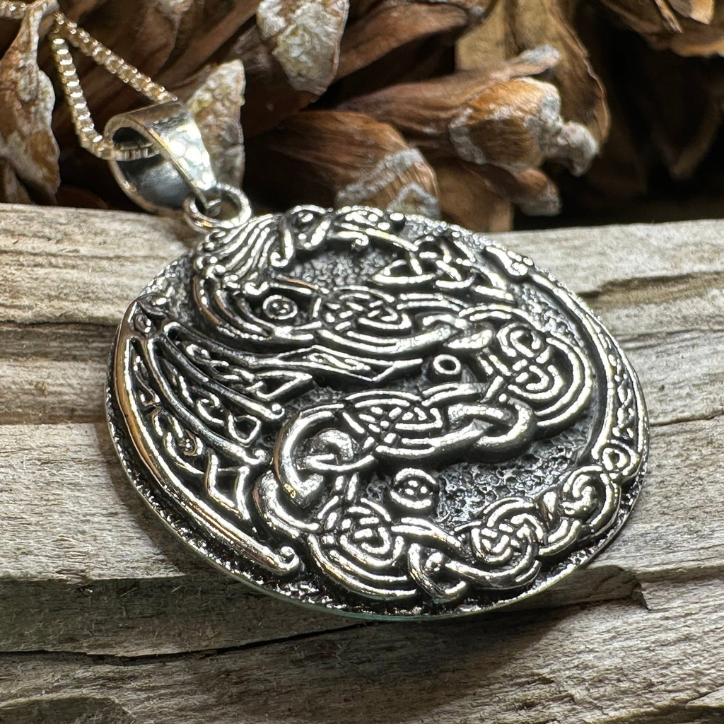 Skoll Celtic Dragon Necklace