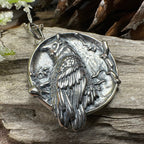 Night Watcher Owl Moon Necklace