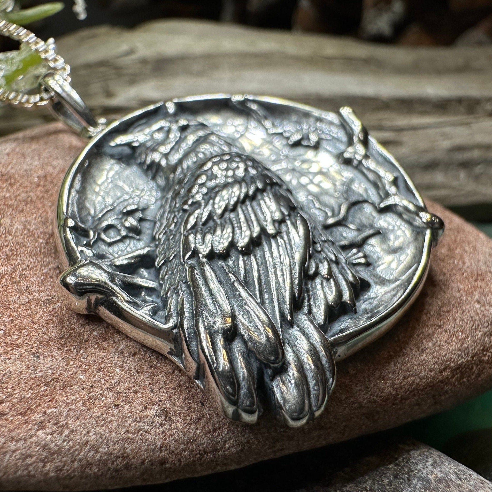 Night Watcher Owl Moon Necklace