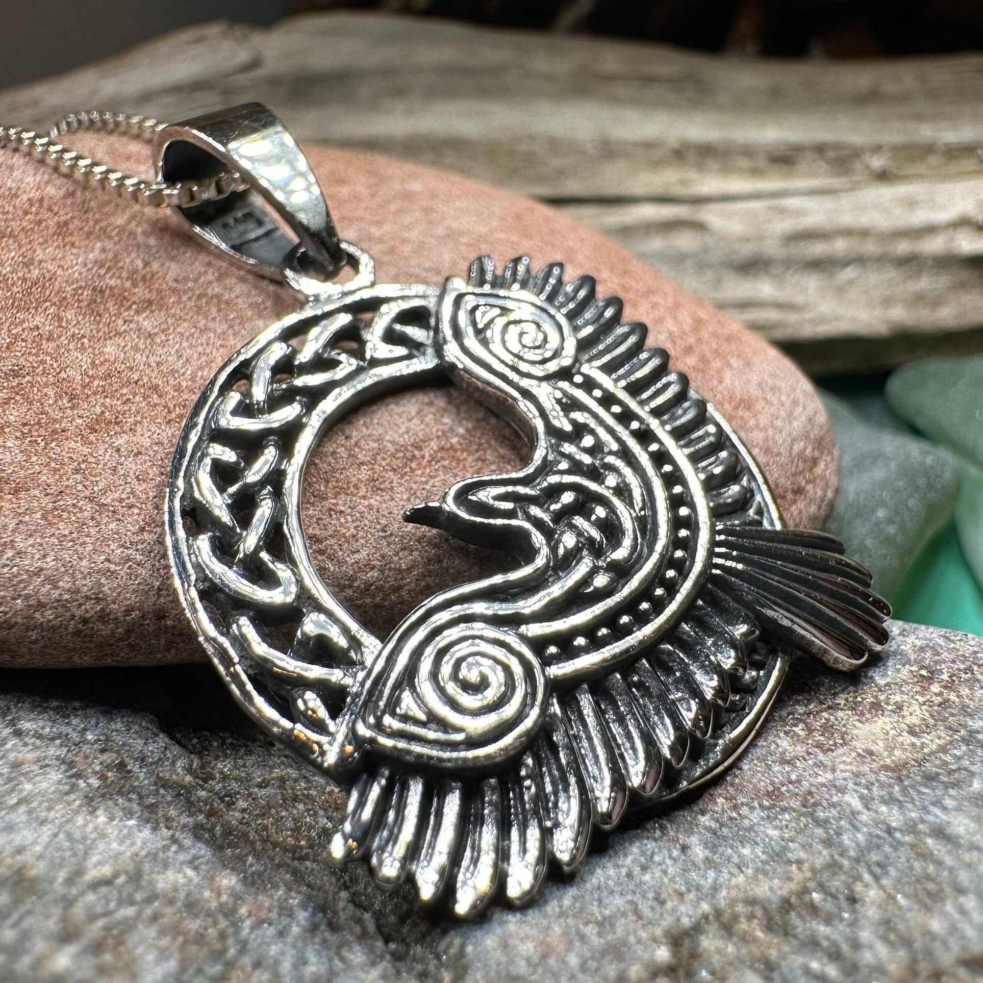 Rivervale Celtic Raven Necklace