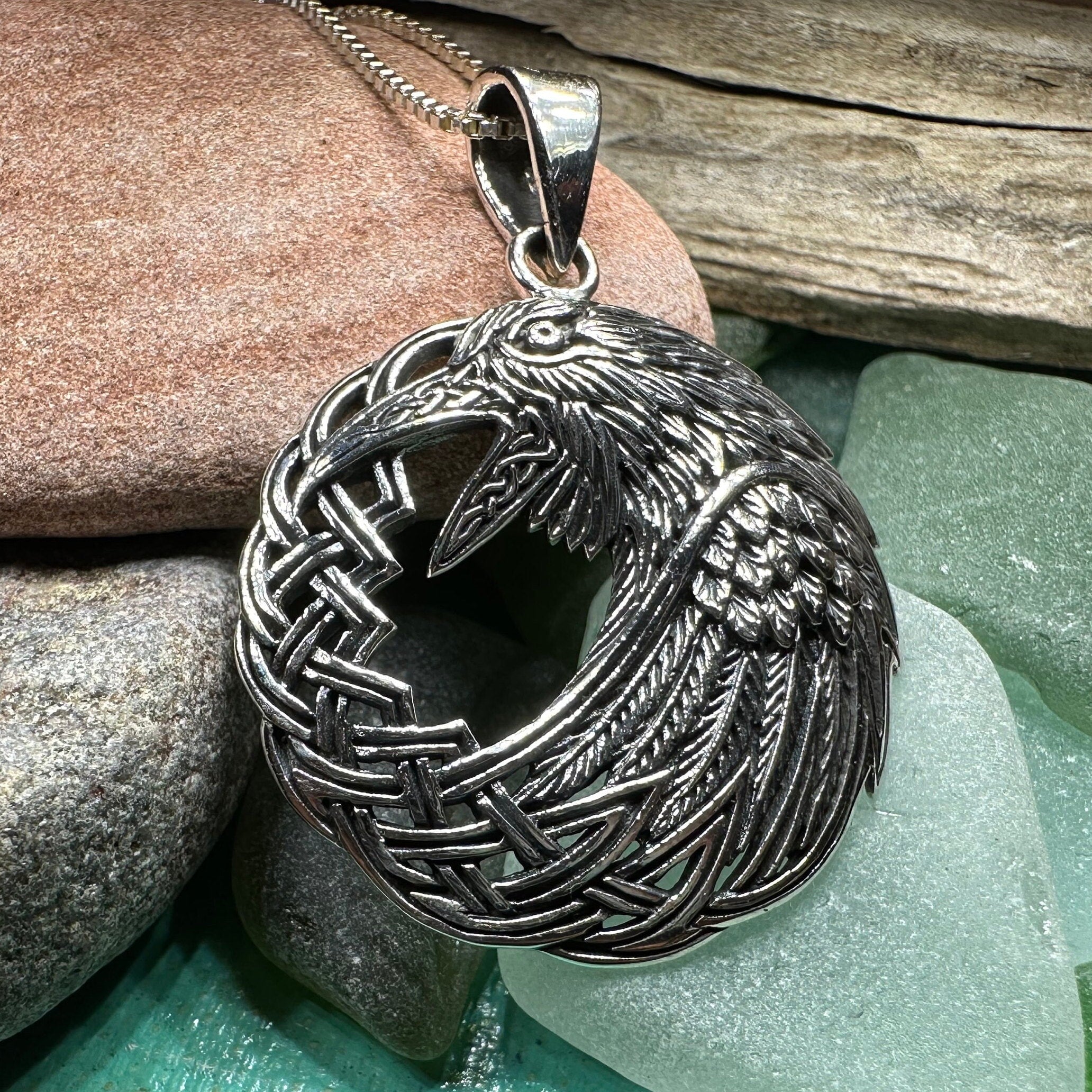 Colton Celtic Raven Necklace