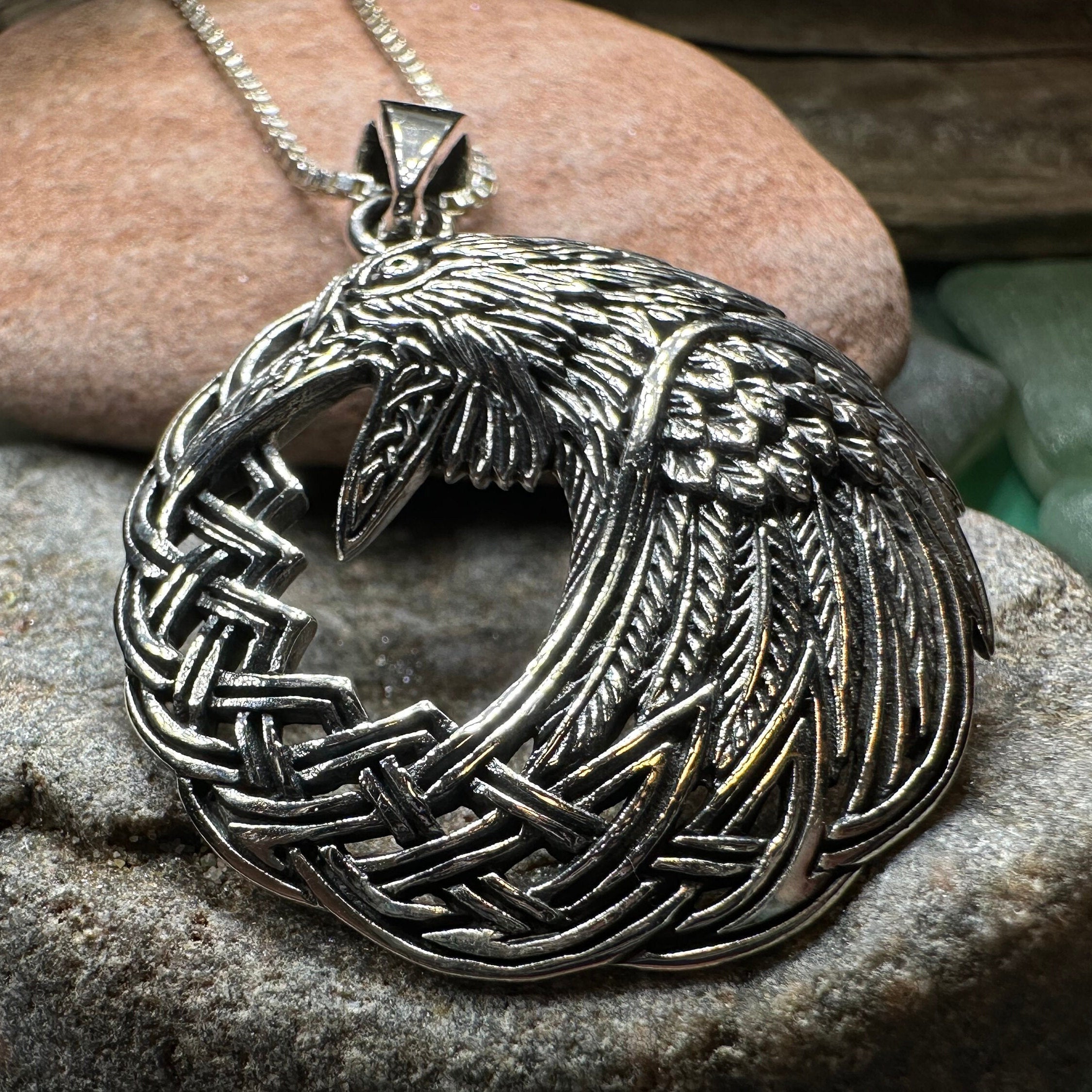 Colton Celtic Raven Necklace