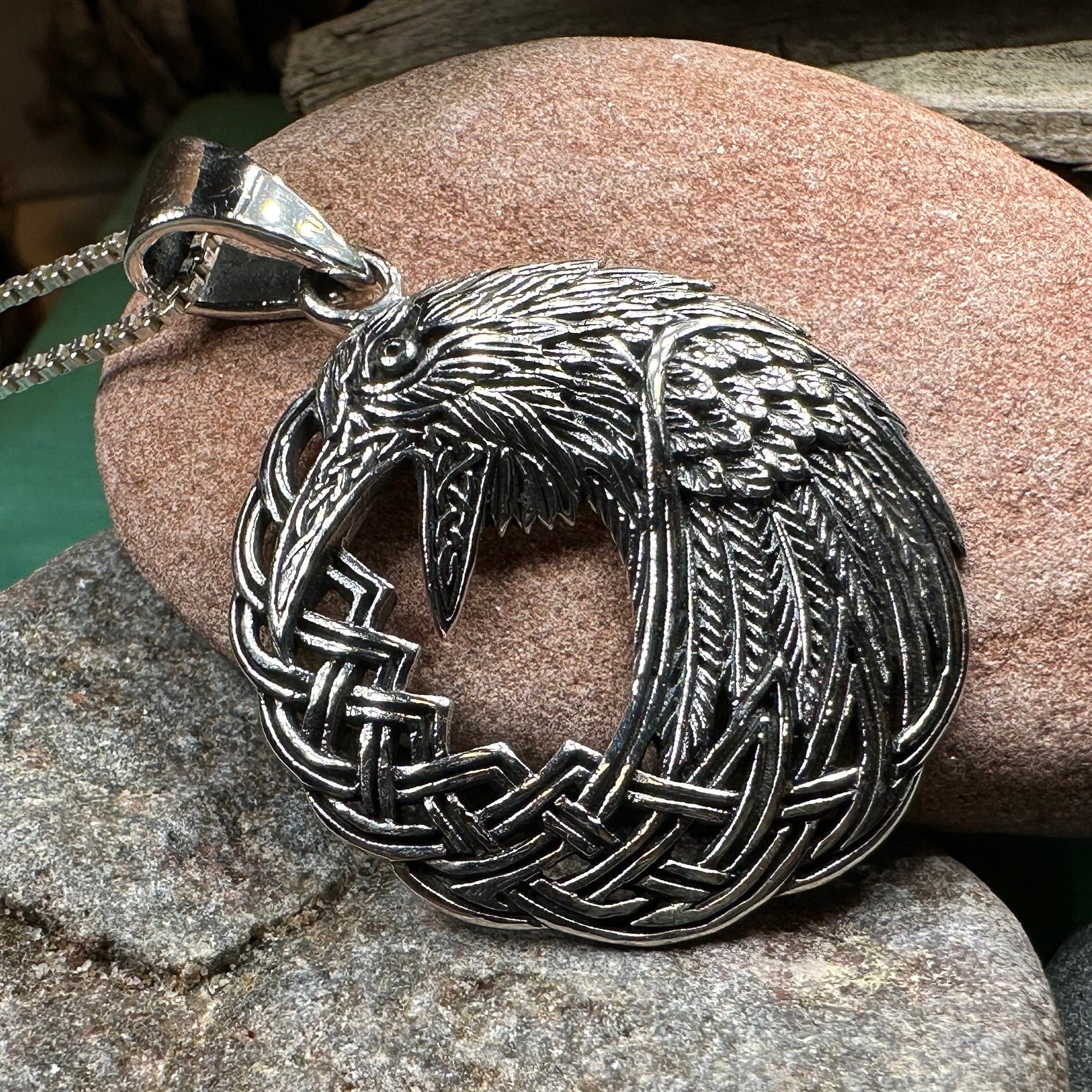 Colton Celtic Raven Necklace