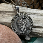 Endre Celtic Raven Necklace
