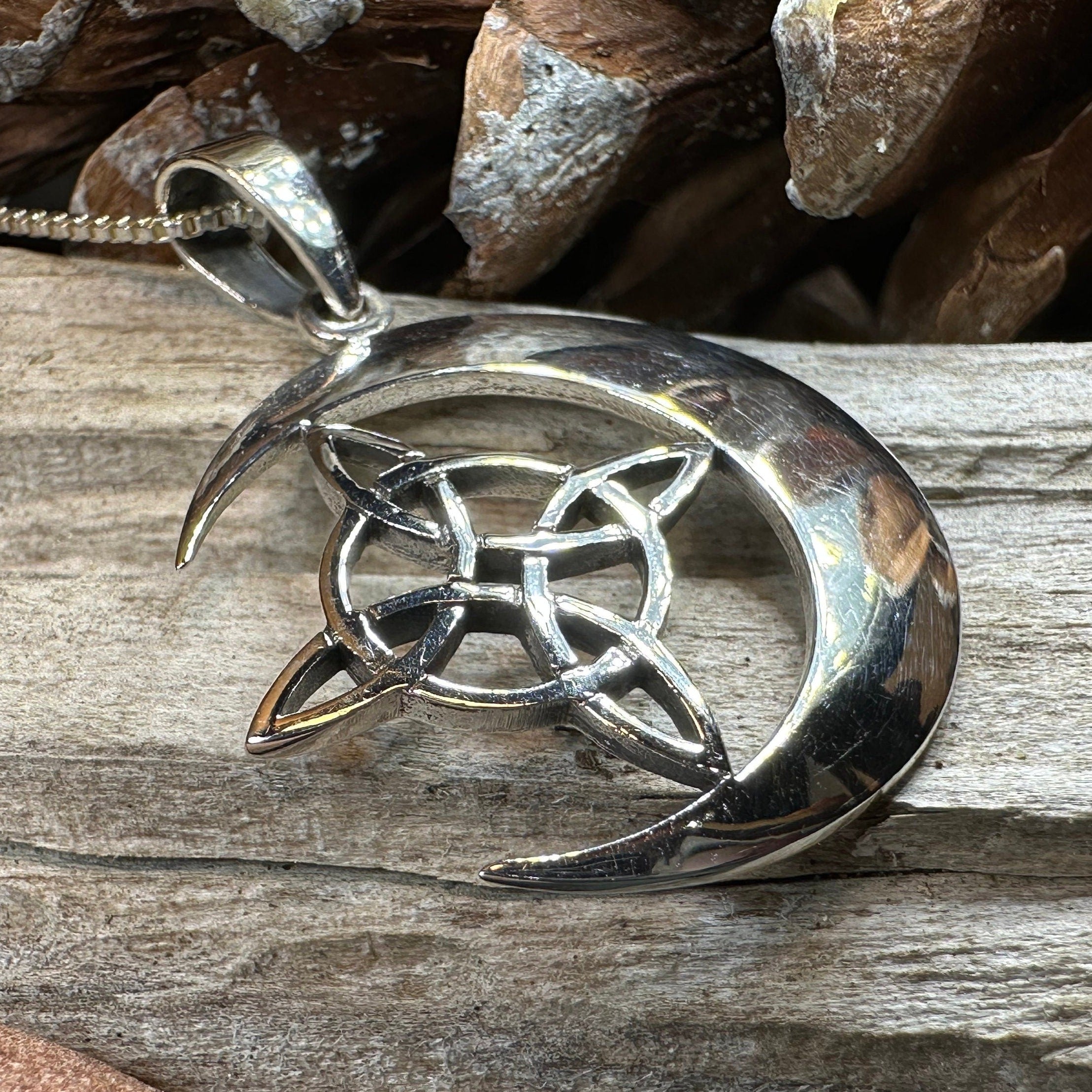 Erenay Celtic Moon Necklace