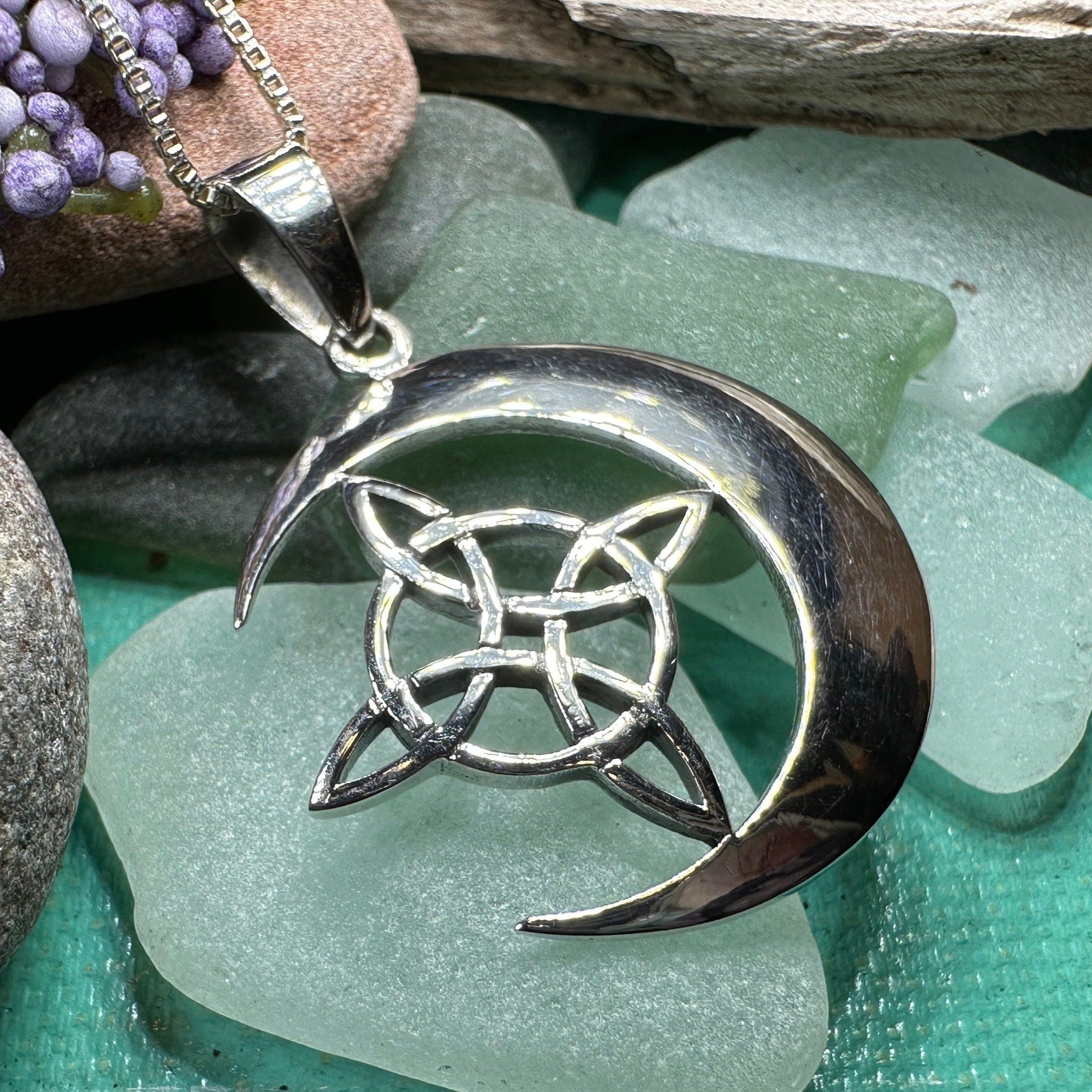 Erenay Celtic Moon Necklace