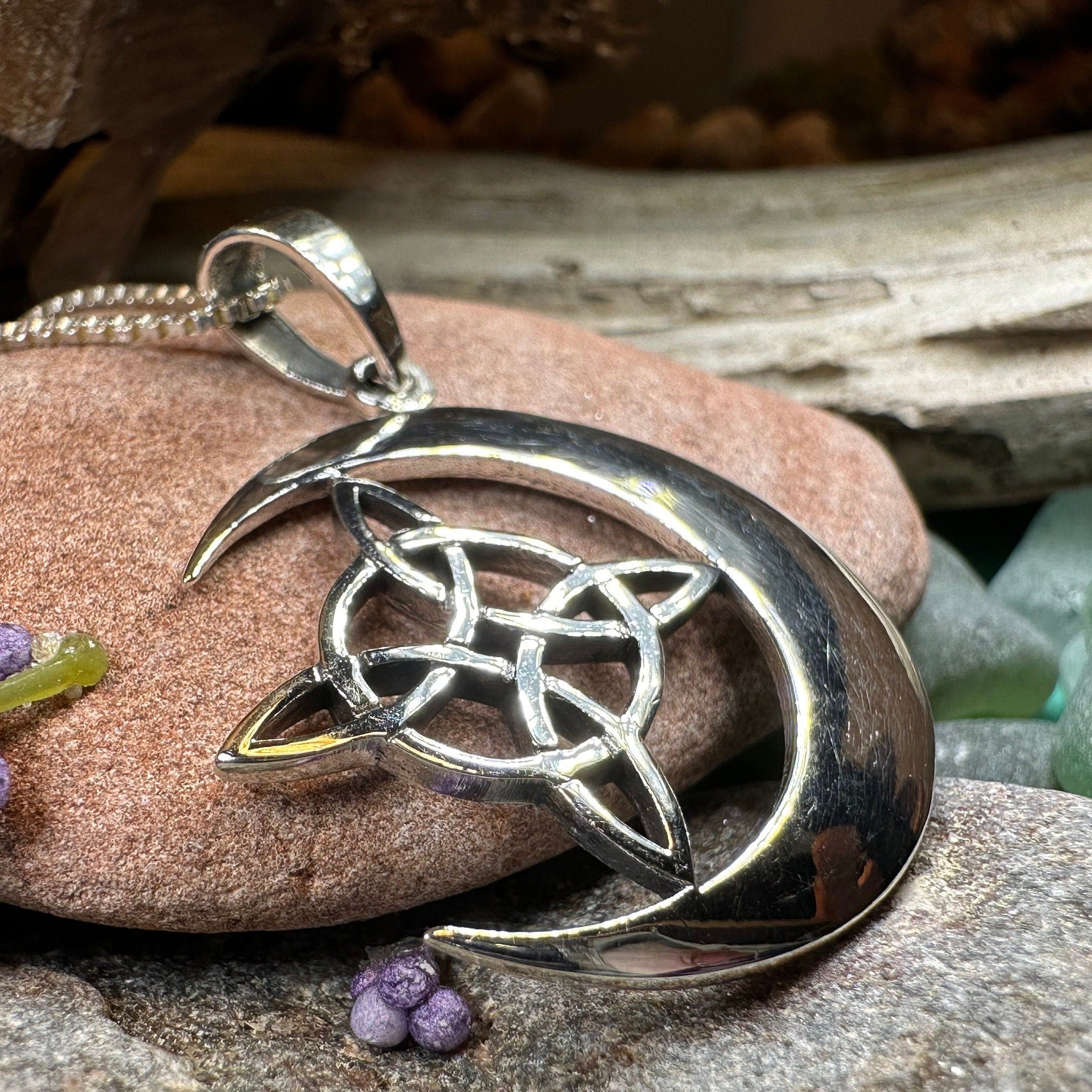 Erenay Celtic Moon Necklace