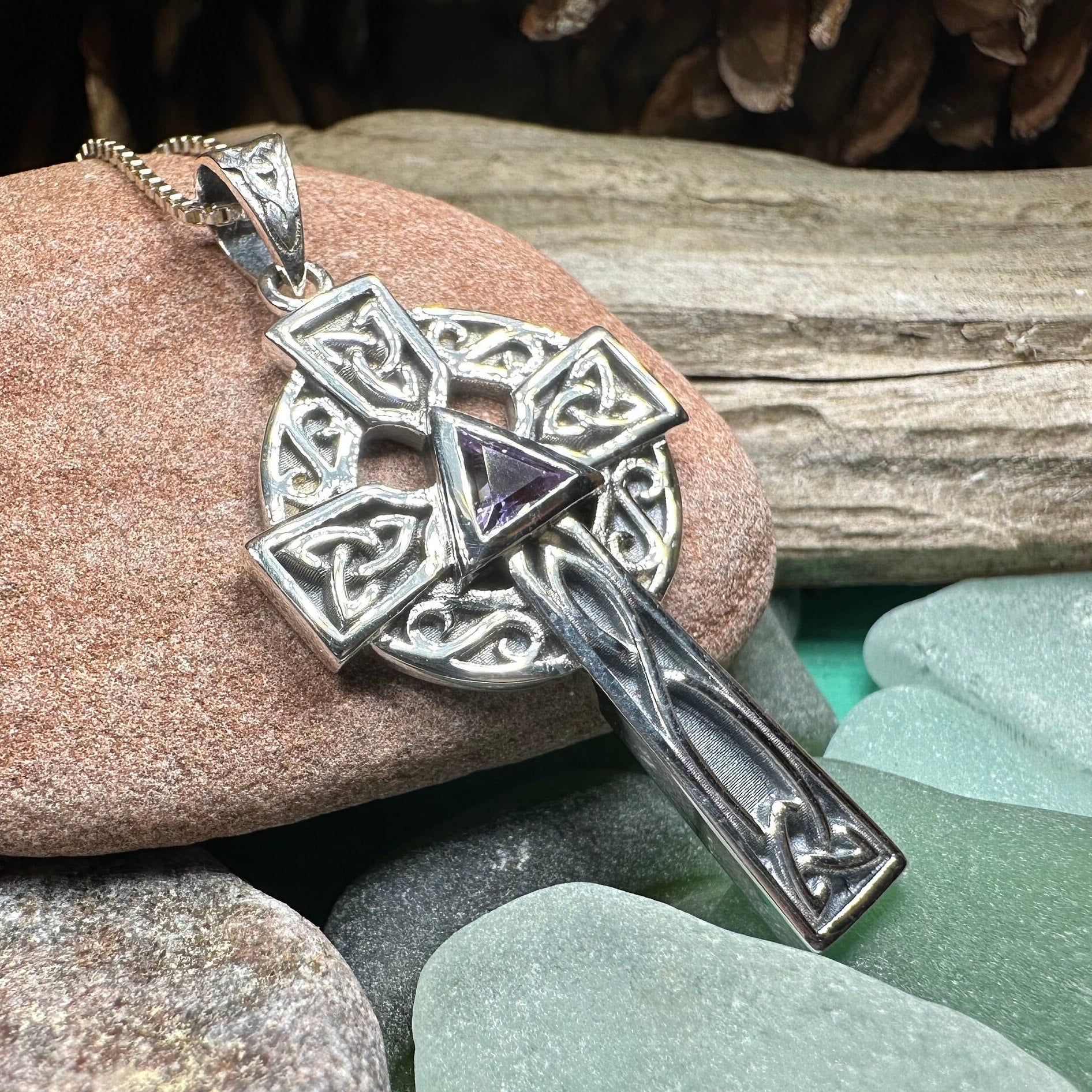 Recovery Celtic Cross Necklace