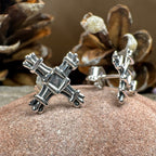 Springtide Saint Brigid's Cross Earrings