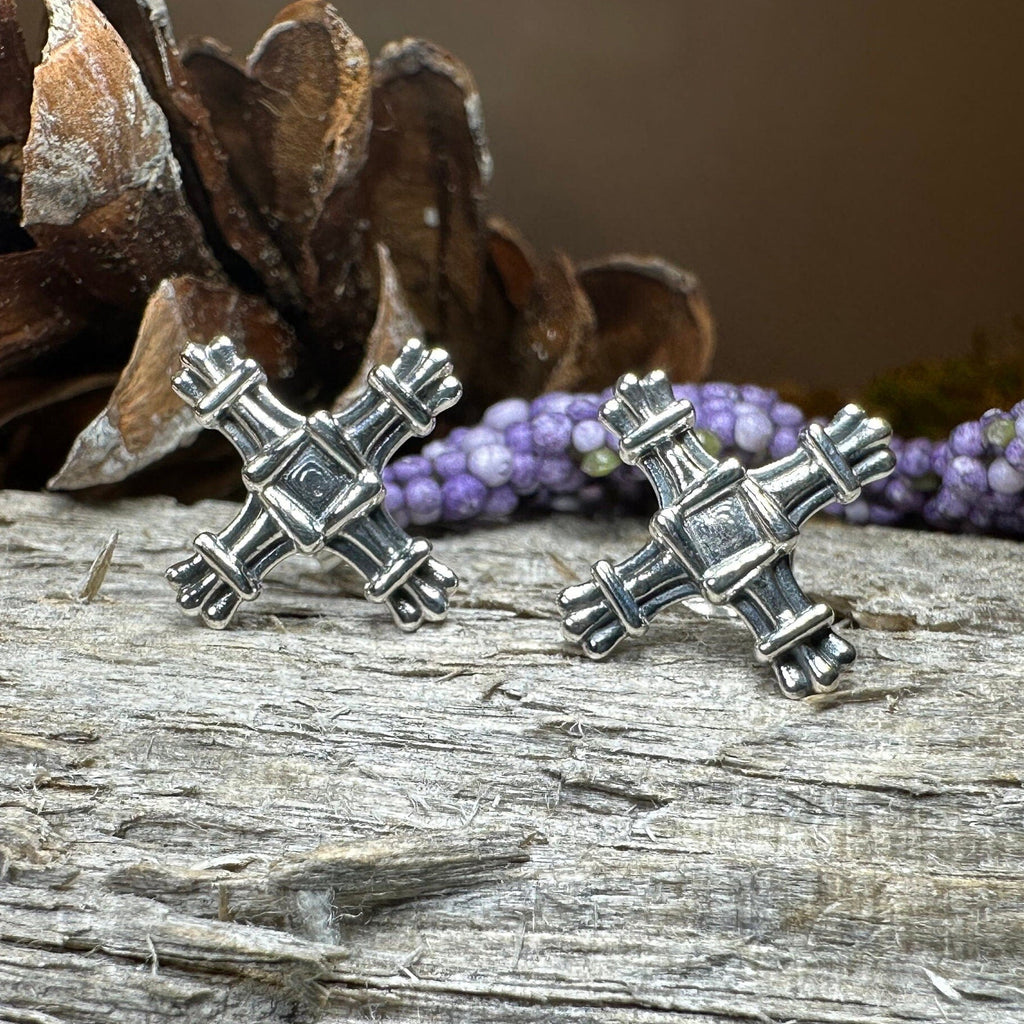 Springtide Saint Brigid's Cross Earrings