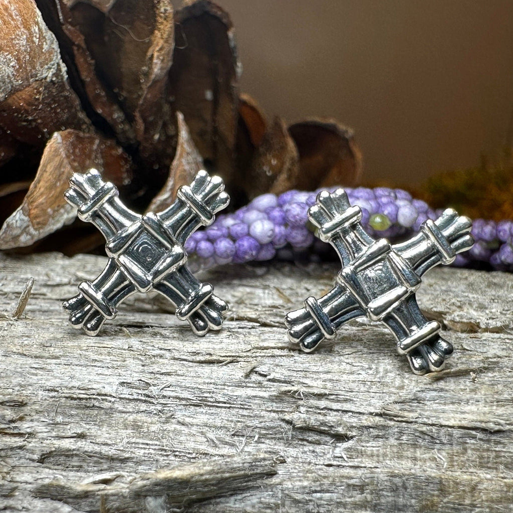 Springtide Saint Brigid's Cross Earrings