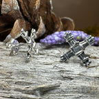 Springtide Saint Brigid's Cross Earrings