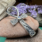 Celtic Ahnk Moonstone Necklace