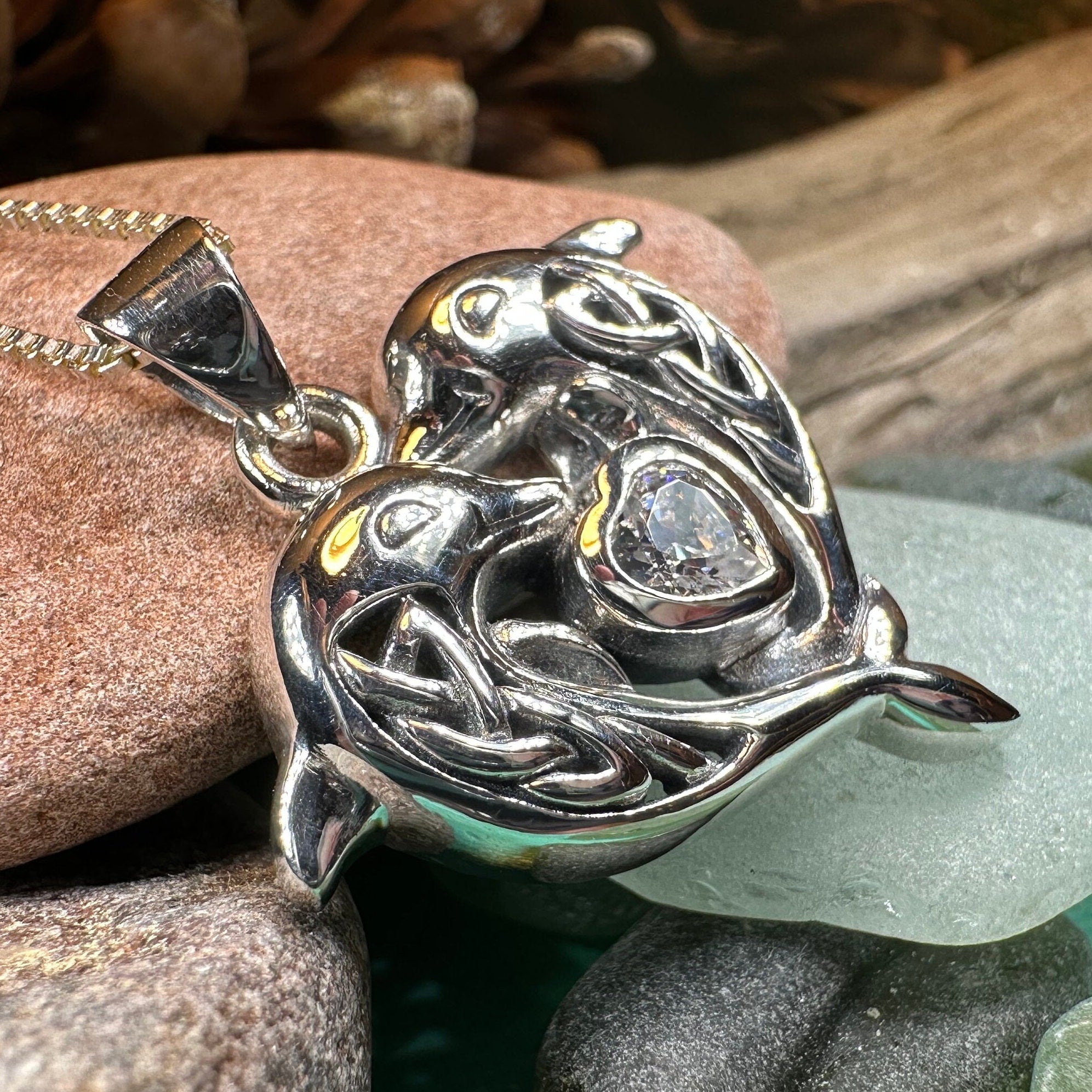 Hebrides Celtic Dolphin Necklace